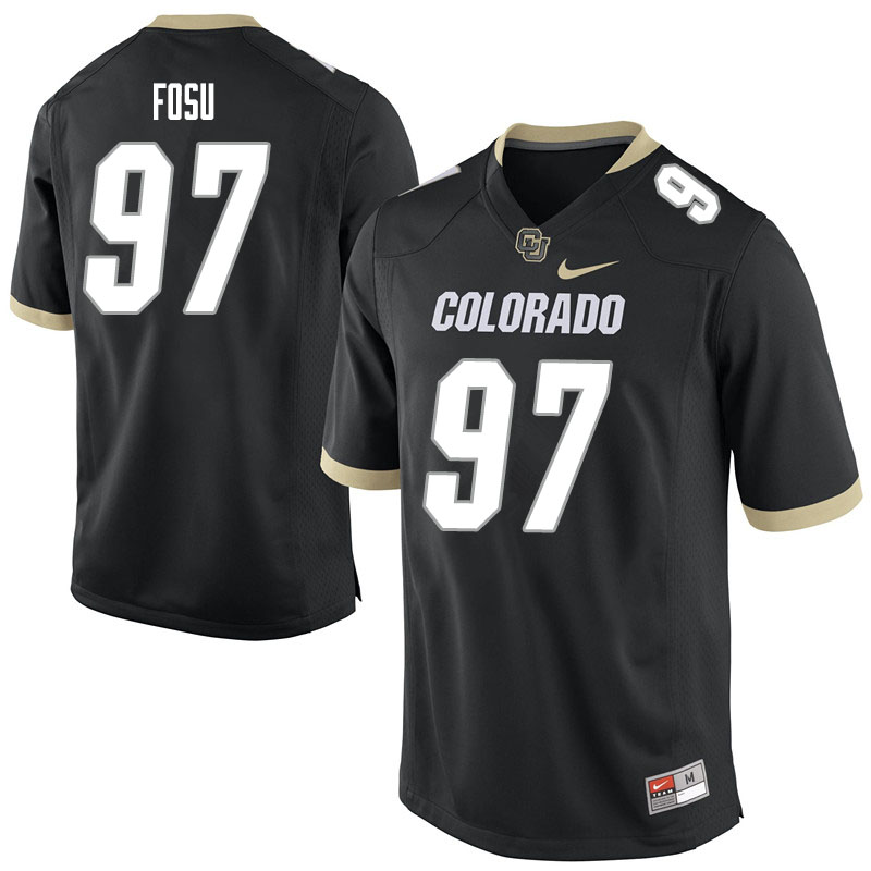 Men #97 Paulison Fosu Colorado Buffaloes College Football Jerseys Sale-Black